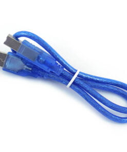 USB-B kabel - Blå - 25 cm